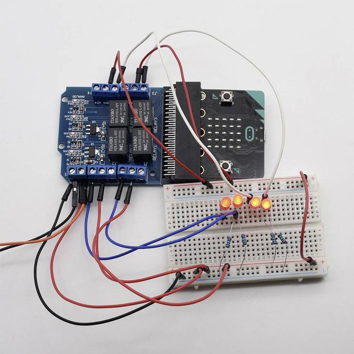 Produktbild Tru Components 4-Kanal Relais Modul für BBC