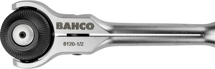 Produktbild Bahco 1/2" Umschaltknarre mit Schwenkkopf, 72 Zähnen und 5°-Rückschwenkwinkel, 266 mm (1/2")