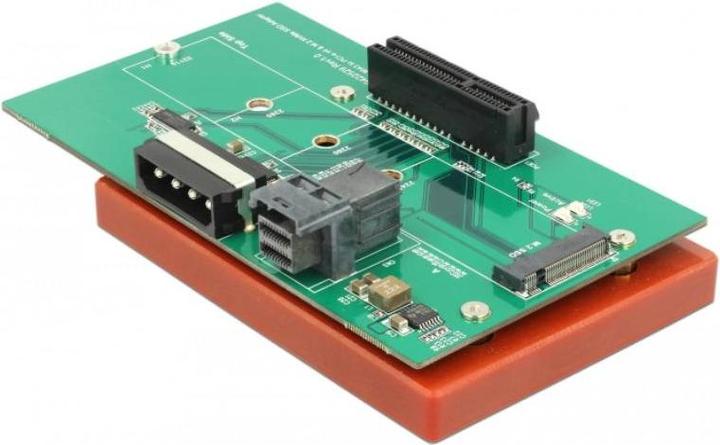 Actual product image Delock Adapter U.2 SFF-8643 > PCIe x4 or M.2 Key M Slot
