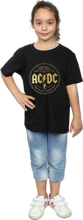 Immagine prodotto AC/DC Maglietta Rock N Roll Damnation in cotone per ragazze (140, 146)