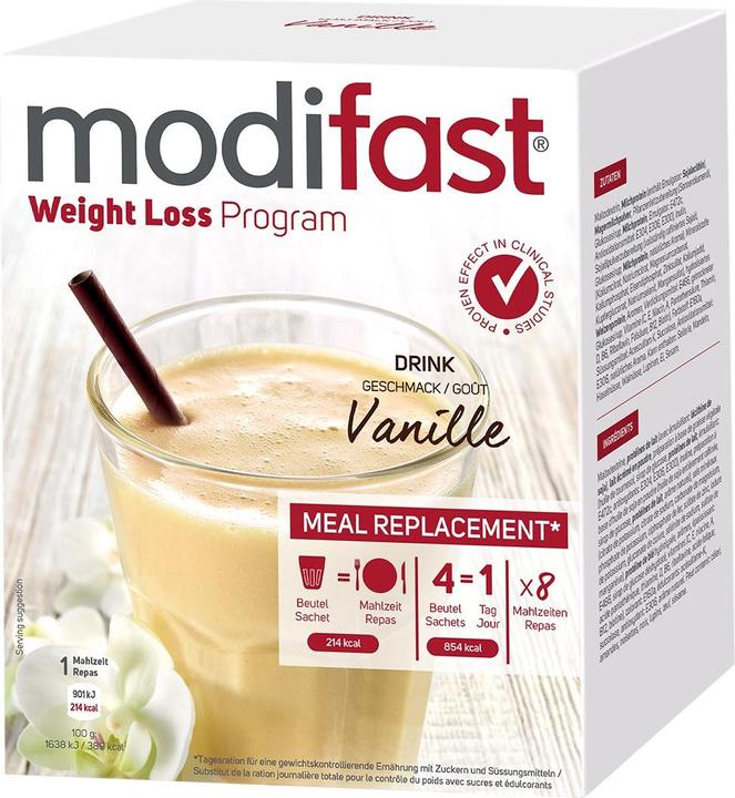 Produktbild Modifast Drink Vanille (Vanille, 8 Stk., 544 g)