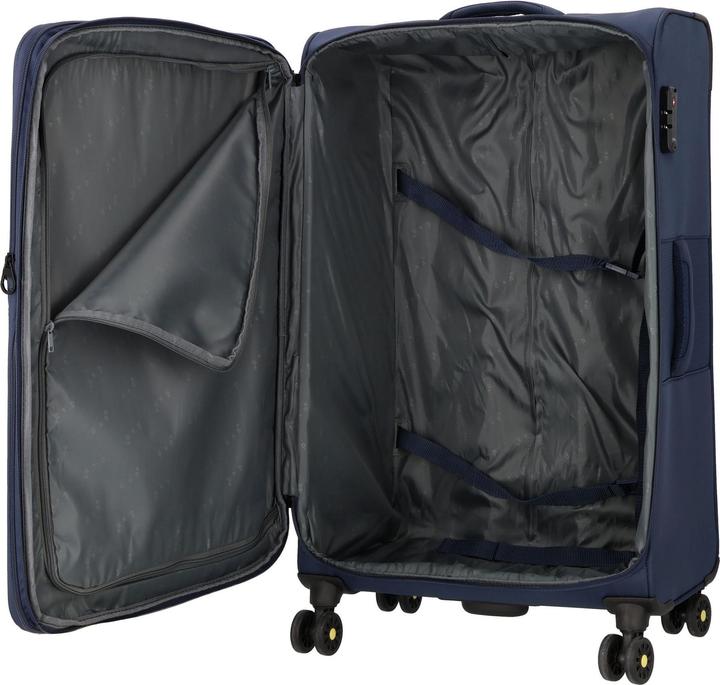 Produktbild D&N Travel Line 9704 4 Rollen Trolley L 78 cm mit Dehnfalte (107 l, L (90 - 115l))