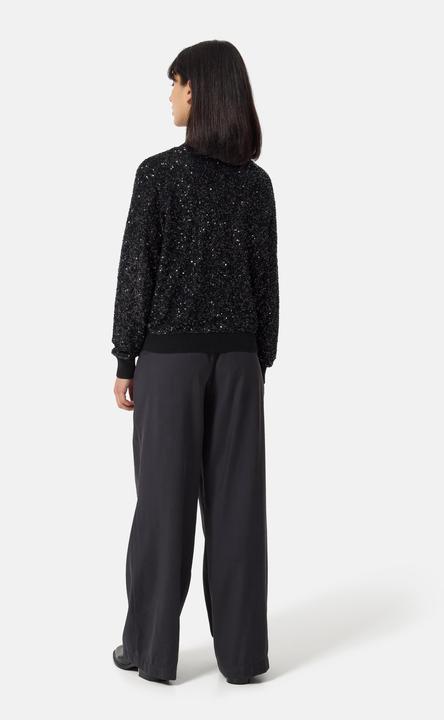 Image du produit Cash-Mere Kaschmir Rundhals Pullover mit Pailletten (L)