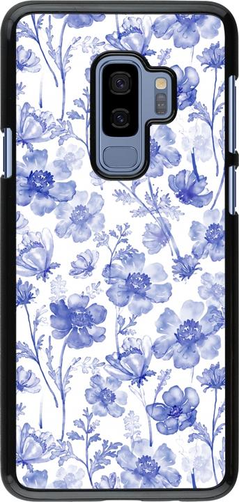 Actual product image PhoneLook Cover Spring 23 watercolor blue flowers (Samsung Galaxy S9+)