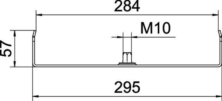 Produktbild OBO Bettermann Vertr Mittenabhängung f.Kabelrinne B300mm MAH 60