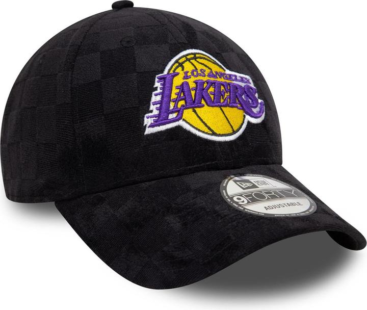 Produktbild New Era 9Forty Strap Cap - Check Los Angeles Lakers Schwarz
