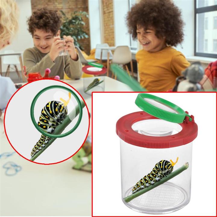 Immagine prodotto Eugene Perma Lente d'ingrandimento a tazza, scatola per insetti/scatola per la natura con lente d'ingrandimento
