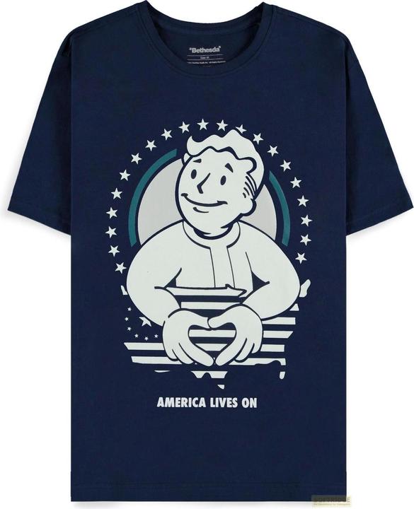 Difuzed Fallout T-Shirt America Lives On Men's