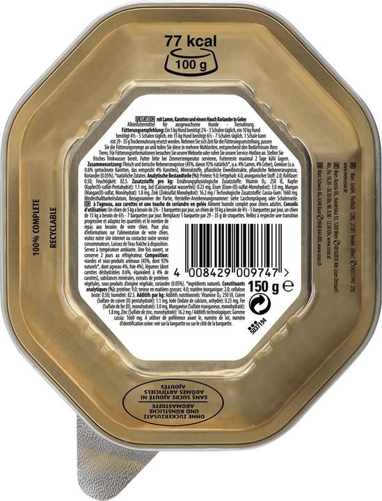Produktbild Cesar Terrine Lamm/Karotten (Adult, 1 Stk., 150 g)