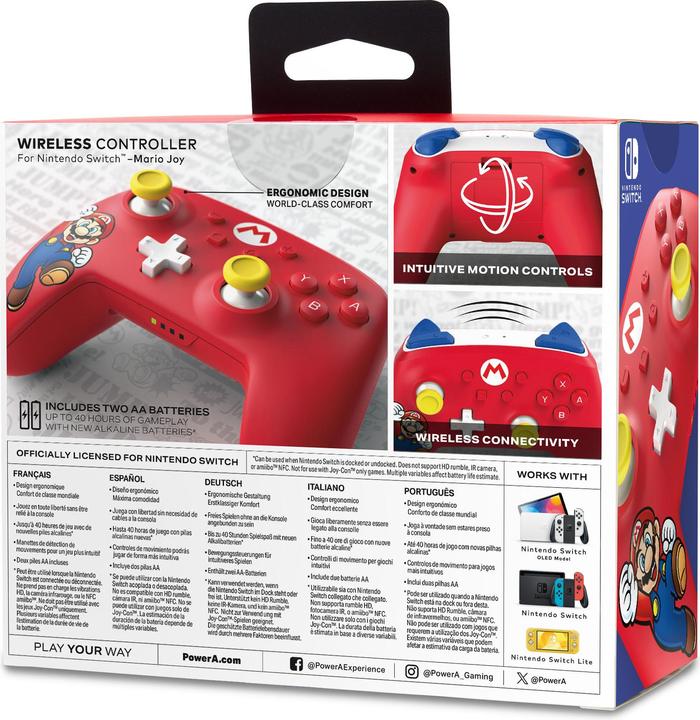 Image du produit PowerA Contrôleur de jeu sans fil (Switch, Switch Lite, Switch OLED)