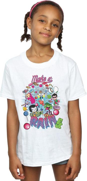Image du produit - T-shirt TEEN TITANS GO MAKE IT RAIN - Fille (140, 146)