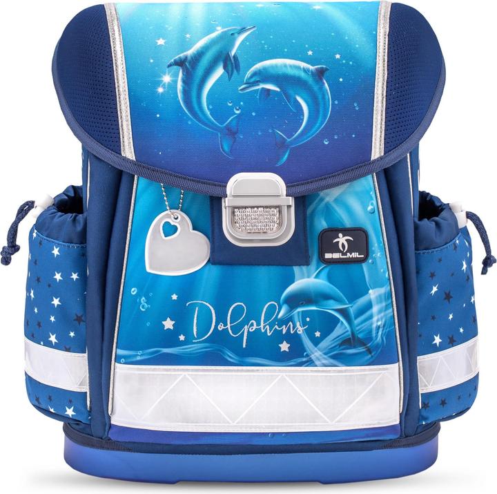 Actual product image Belmil CLASSY Schulrucksack-Set Dolphins (19 l)