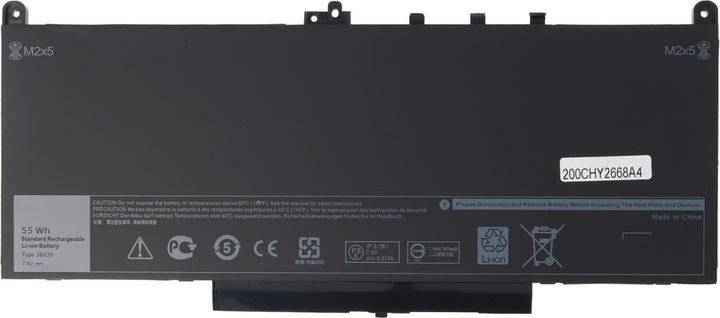 Actual product image Dell Battery Latitude 12, Latitude E7270, Latitude 12 E7470, J60J5, MC34Y, NJJ2H, R1V85 (4 Cells, 7200 mAh)
