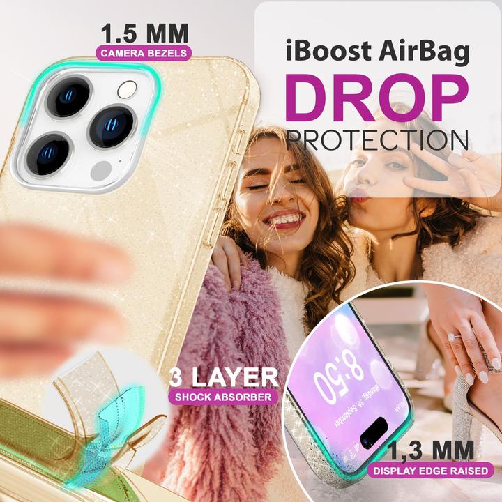 Produktbild Nalia Glitzer Hybrid Hülle (Apple iPhone 16 Pro Max)