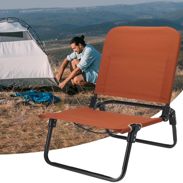 Immagine prodotto ProWorld Sedia da campeggio pieghevole, 60 x 47,5 x 66 cm, arancione