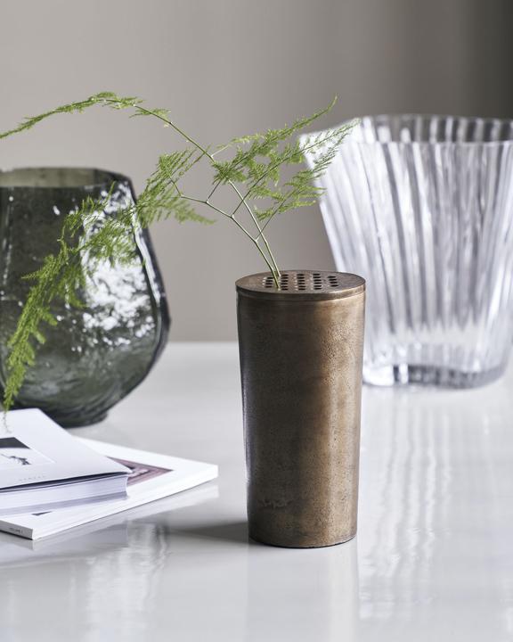 Actual product image House Doctor Flow Vase - Antique brass (211151024) (1 x, Ø 9 x 18 cm)