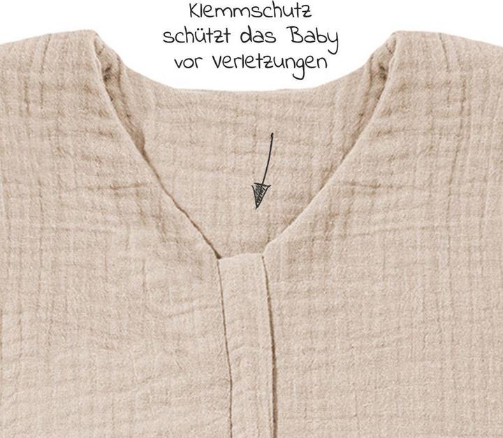 Actual product image Julius Zöllner Schlafsäcke Sommerschlafsack Musselin - Sand - (0.5 TOG)