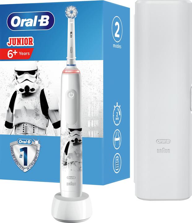 Image du produit Oral-B Brosse à dents électrique Junior Star Wars + étui de voyage (Brosse à dents oscillo-rotative)