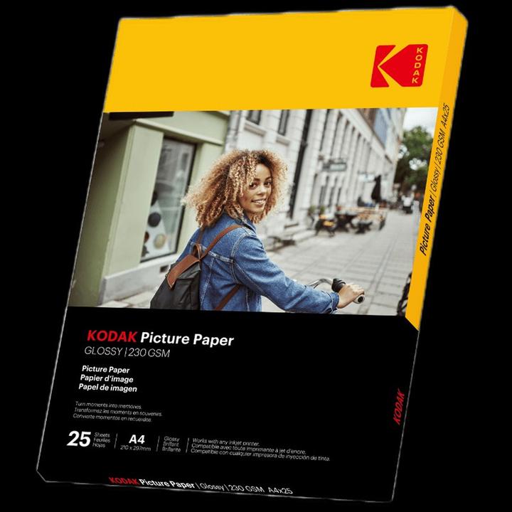 Immagine prodotto Kodak Carta fotografica 230g 11,8 mil lucida A4x50 (9891266) (230 g/m², 21 x 29,7 cm, 50 x)