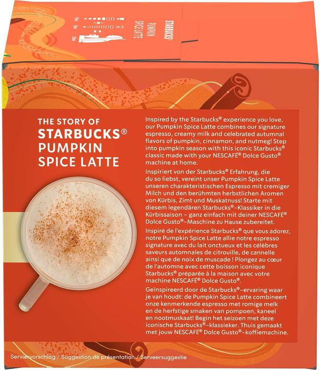 Produktbild Starbucks Pumpkin Spice Latte by Nescafé Dolce Gusto (6 x Port.)