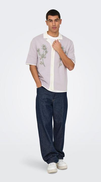 Actual product image Only & Sons ONSRUN Gestricktes Polo-Hemd Strickpullover (L)