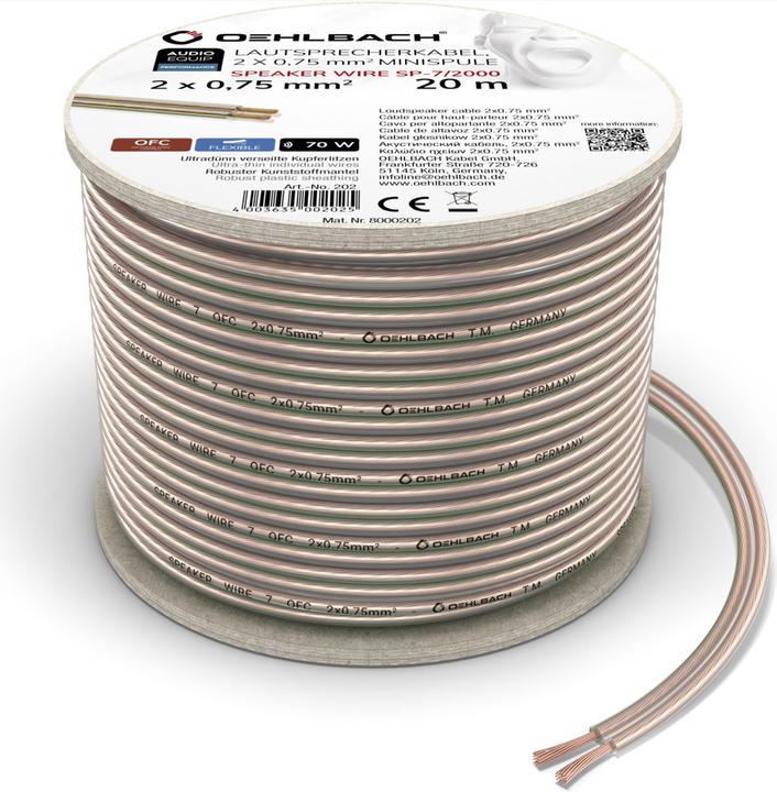 Image du produit Oehlbach SP7 1994 (20 m, 0.75 mm²² mm)