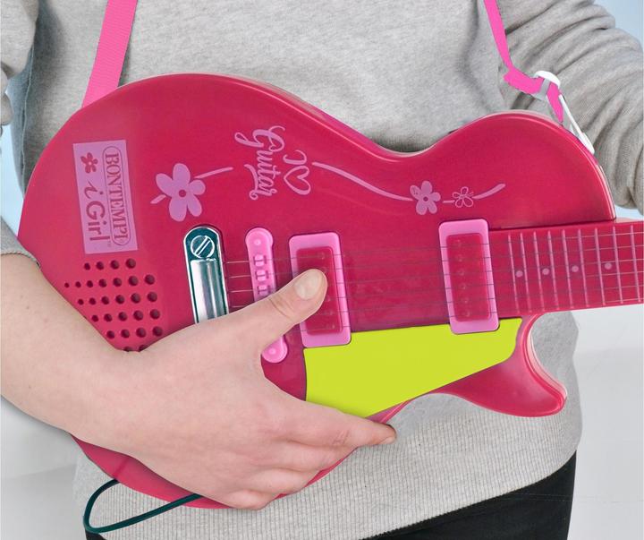 Produktbild Bontempi E-Gitarre mit Mikrofon Pink (Multilingual)