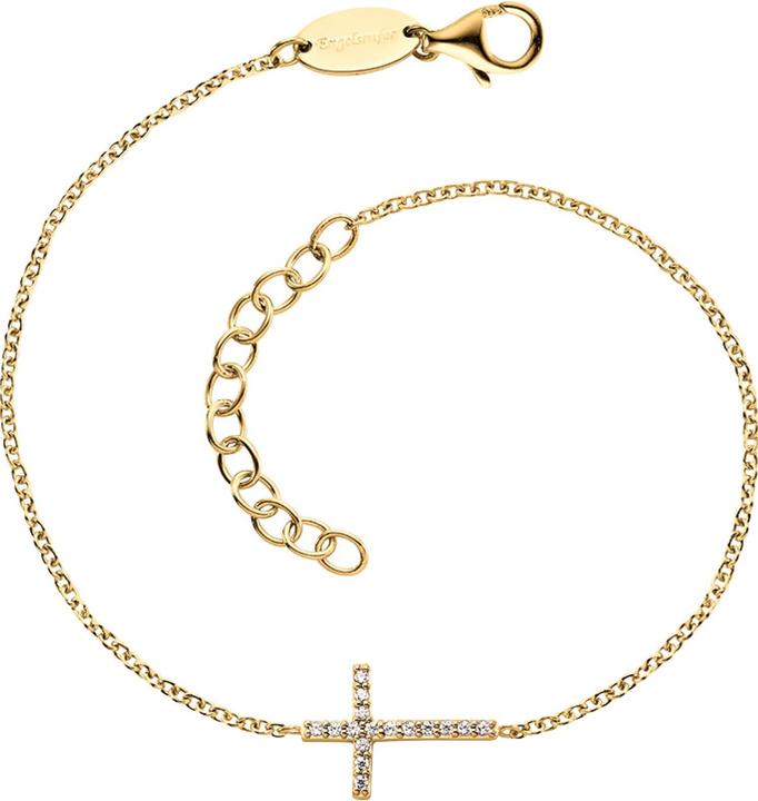 Actual product image Engelsrufer Lilcross necklace (20 cm, 925 silver gold-plated)