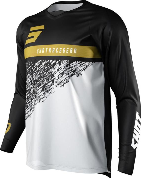 Actual product image Shot DEVO ROLL Jersey gold-weiss XXL (XXL)