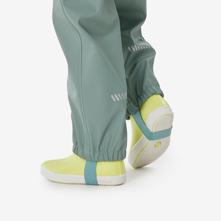Produktbild Quechua Regenhose Latzhose Kinder wasserdicht Wandern - MH900 grün (102)