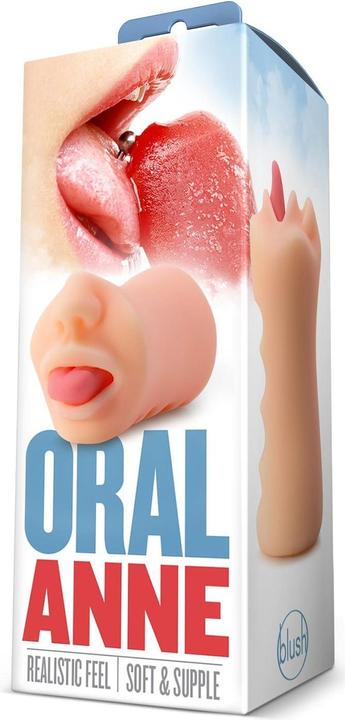 Image du produit Blush X5 Men - Oral Anne - Bouche réaliste 4.75" à main - Soufflerie Masturbateur Stroker - Fin ouverte