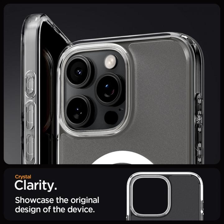 Actual product image Spigen Ultra Hybrid MAG iPhone 16 Pro Max MagSafe frost clear ACS08002 (Apple iPhone 16 Pro Max)