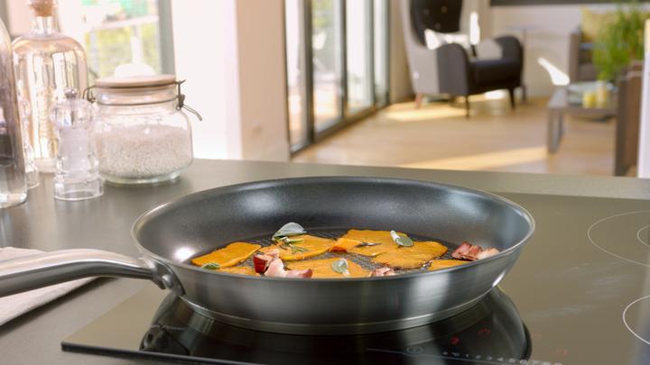 Immagine prodotto Tefal Virtuoso (28 cm, Padella per friggere, Set di pentole e padelle da cucina, Acciaio inossidabile)