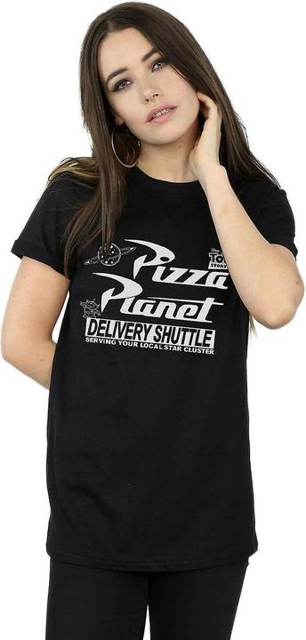 Image du produit Toy Story Womens/Ladies Pizza Planet Cotton Logo Boyfriend T-shirt (L)