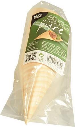Actual product image Papstar Finger food cone pure (50 x)