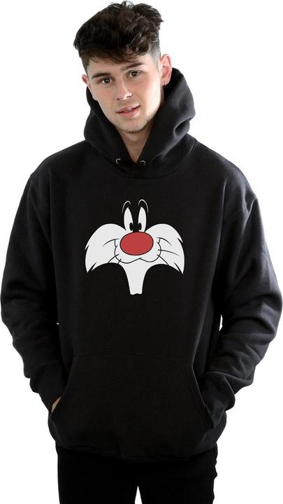 Immagine prodotto Looney Tunes Sylvester Big Face Felpa con Cappuccio Uomo (L)