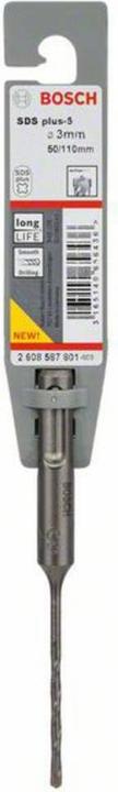 Immagine prodotto Bosch Professional Zubehör Punta per martello SDS plus-5, 3 x 50 x 110 mm (3 mm)