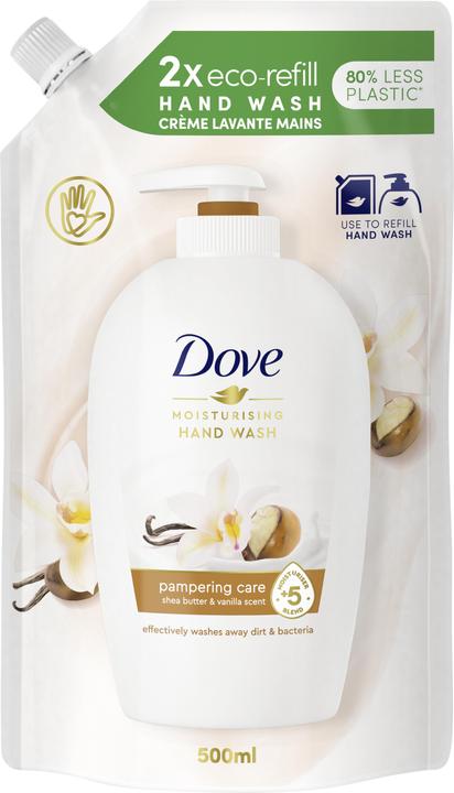 Dove Purely Pamperin (Handseife Nachfüllpackung, Flüssigseife, 500 ml)