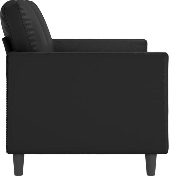 Immagine prodotto VidaXL Divano a 2 posti nero 140 cm in similpelle, colore (2 posti)