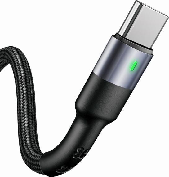 Produktbild Usams USB USB-A - USB-C cable 1 m Black (1 m, USB 2.0)