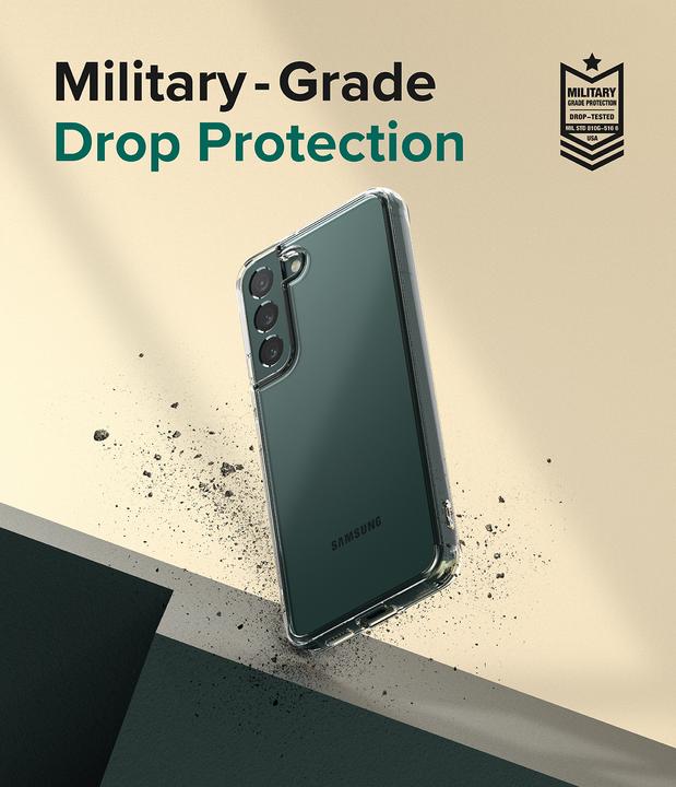 Actual product image Ringke Fusion tpu case with frame for Samsung galaxy s22 + (s22 plus) transparent (Samsung Galaxy S22+)