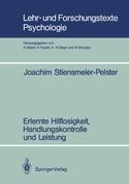 Etichetta energetica Erlernte Hilflosigkeit, Handlungskontrolle und Leistung (Tedesco, Joachim Stiensmeier-Pelster, 1988)