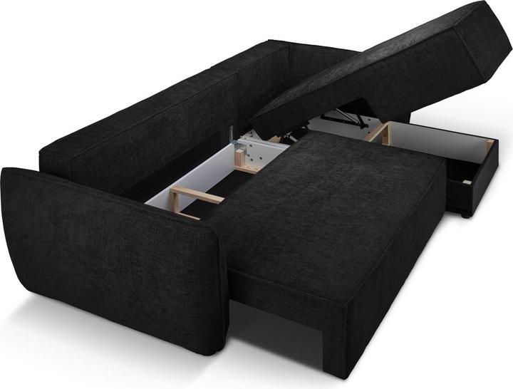 Actual product image Micadoni Right Corner Sofa With Bed Function And Box, "Kaelle", 4 Seats, 252x165x87Made in Europe (Corner sofa)