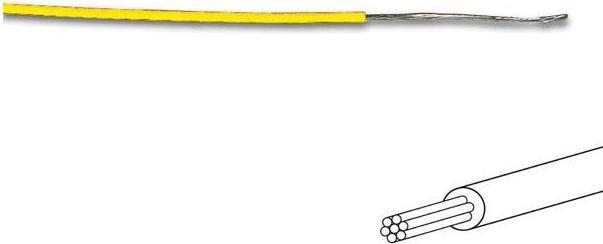 Image du produit Cables FIL DE CÂBLAGE - ø 1.4 mm - 0.2 mm² - MULTIBRIN - JAUNE