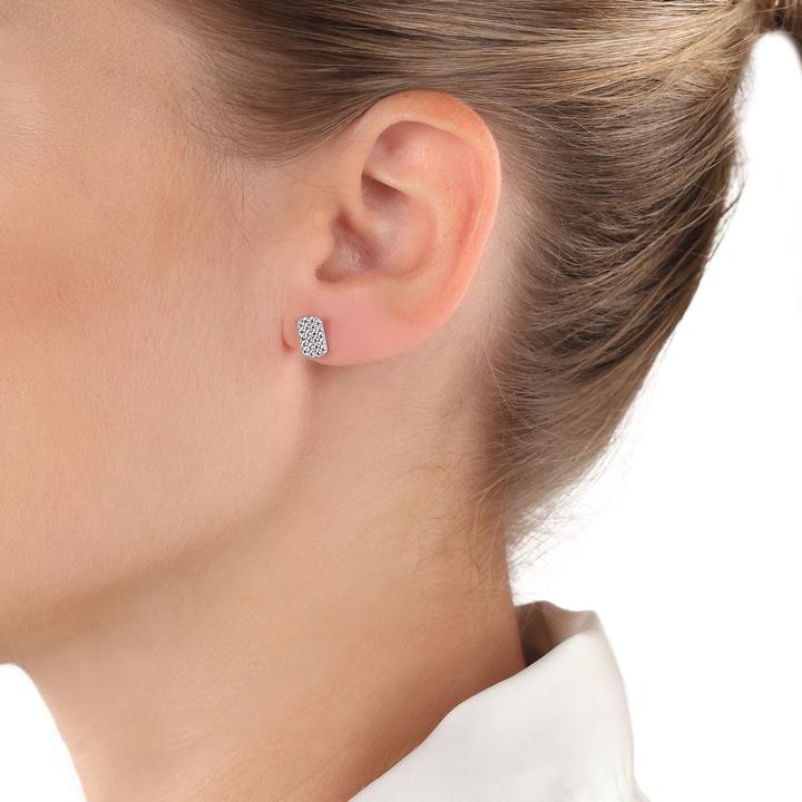 Actual product image Amor ear jewellery for women, 925 Sterling silver, zirconia synth. (Silver 925)