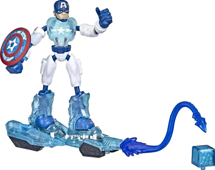 Hasbro Marvel Avengers Bend and Flex Missions Captain America Ice Mission, 15 cm tall bendable figure