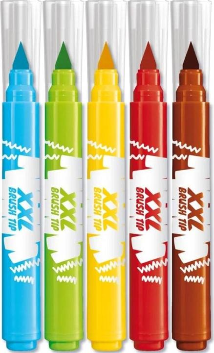Produktbild Maped Fasermaler XXL COLOR'PEPS BRUSH TIP, 5er Kartonetui (Mehrfarbig, 5 x)