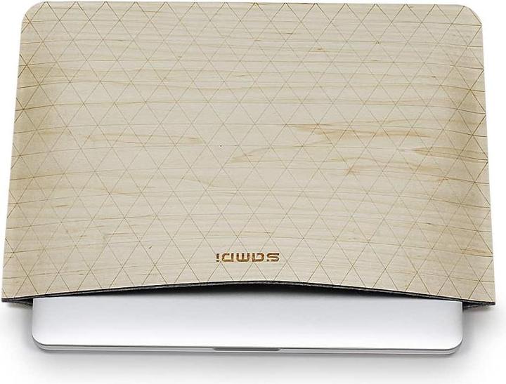 Actual product image Samdi Wooden bag sleeve 13 inch light brown (13")