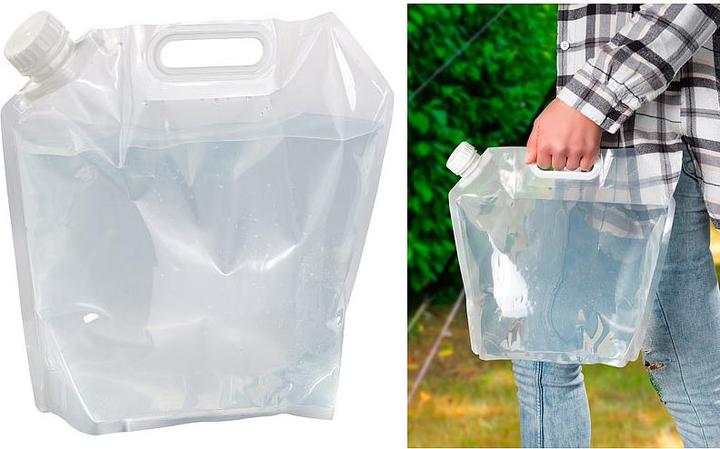 Immagine prodotto Semptec Set di 3 taniche d'acqua piatte e pieghevoli con maniglia per il trasporto