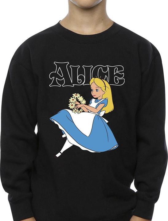 Produktbild Disney Jungen Alice im Wunderland Blumen Sweatshirt (104)